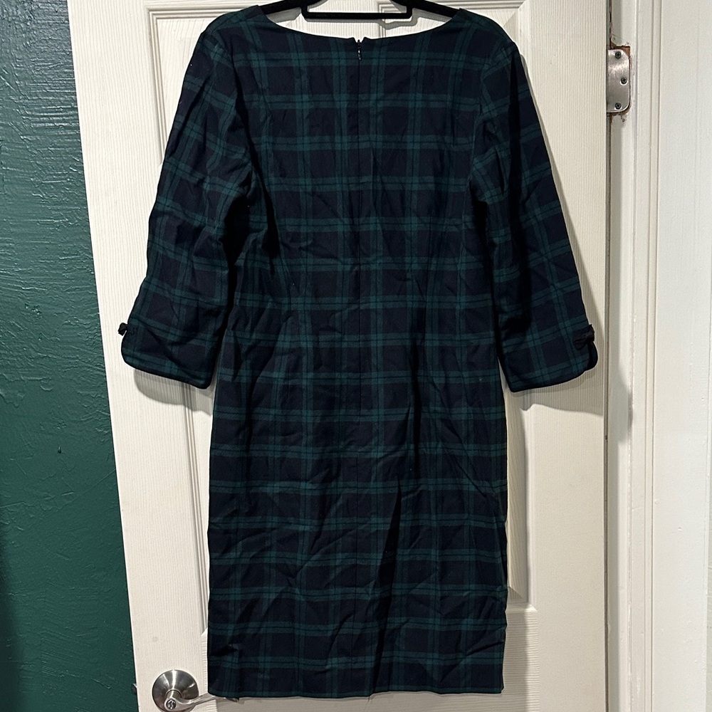 Talbots Blackwatch Plaid Straight Dress - Picture 4 of 5